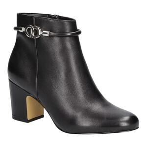 Bella Vita Women's Diaz Leather Booties Black Size 10 W